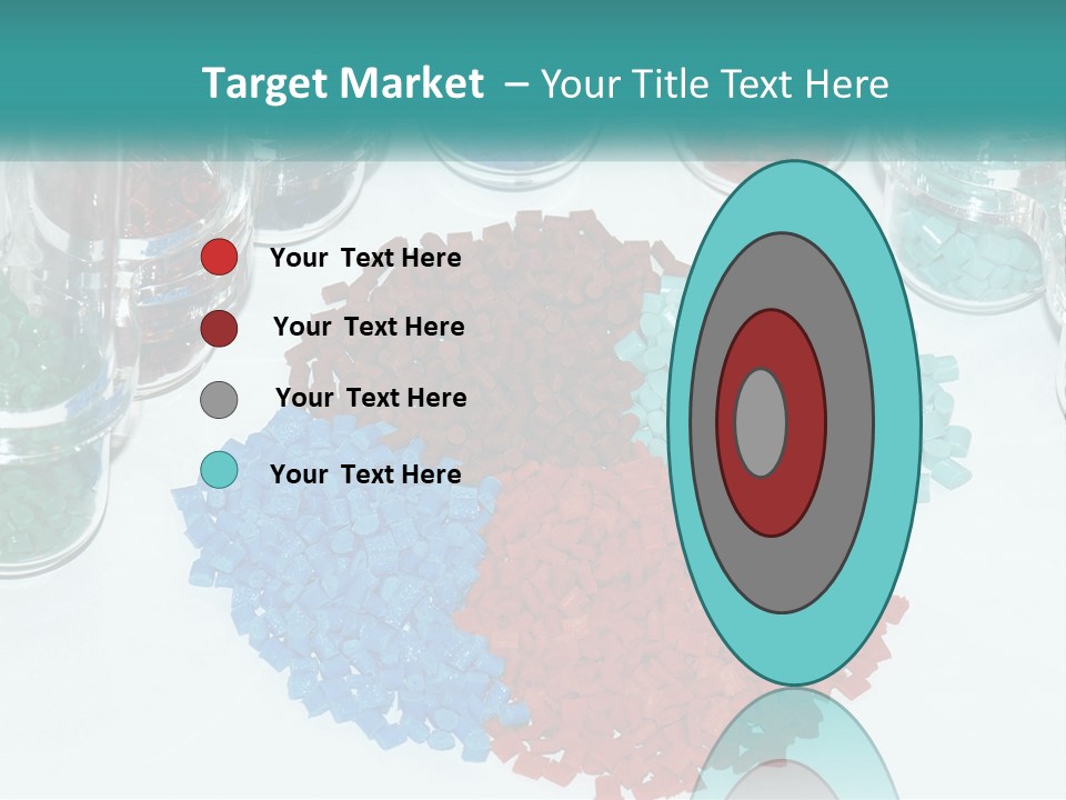 A Bunch Of Different Colored Rocks On A Table PowerPoint Template