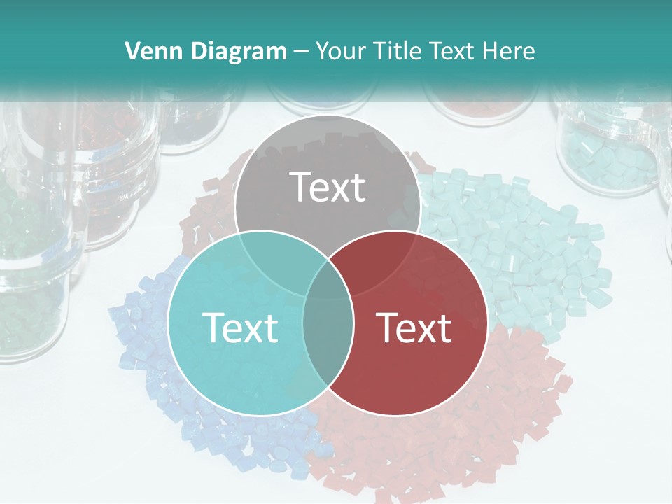 A Bunch Of Different Colored Rocks On A Table PowerPoint Template