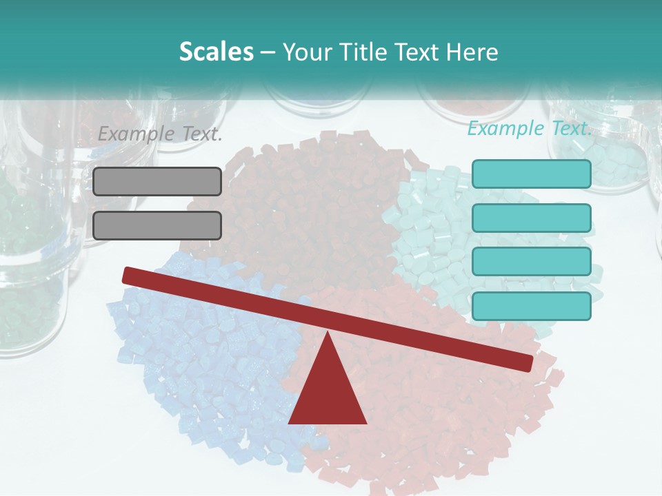 A Bunch Of Different Colored Rocks On A Table PowerPoint Template
