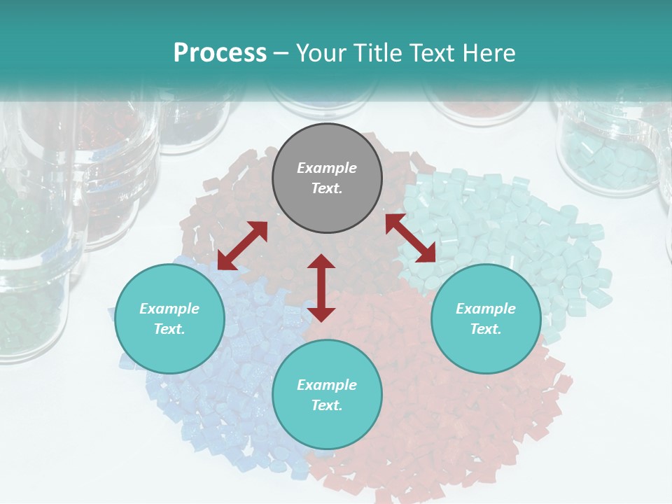 A Bunch Of Different Colored Rocks On A Table PowerPoint Template