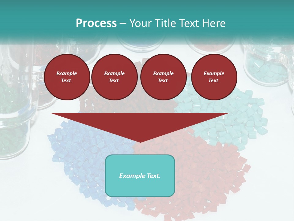 A Bunch Of Different Colored Rocks On A Table PowerPoint Template