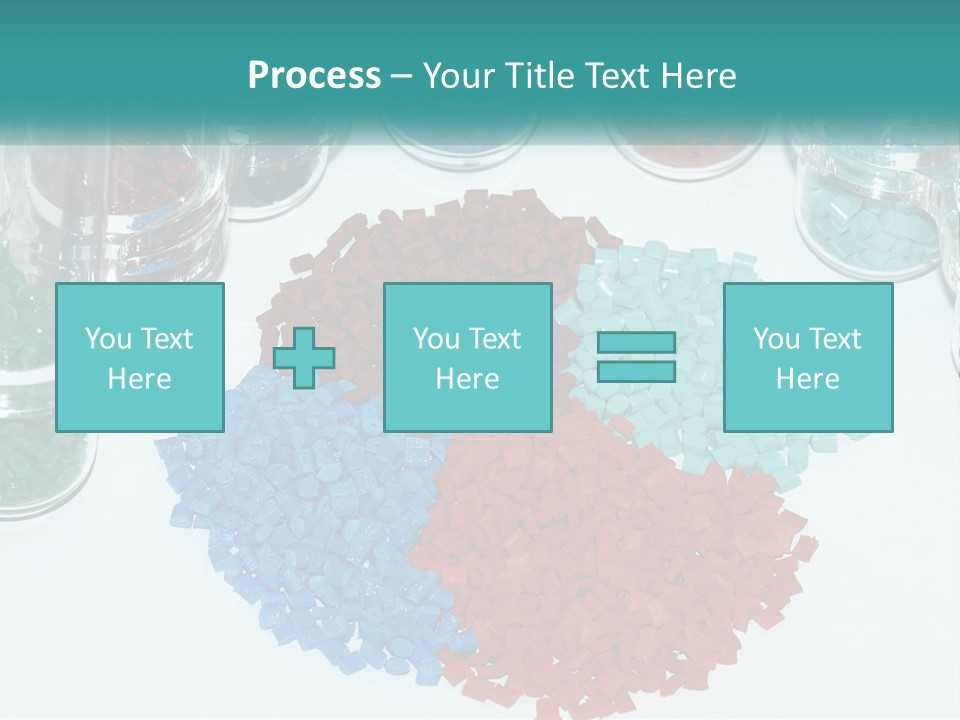 A Bunch Of Different Colored Rocks On A Table PowerPoint Template