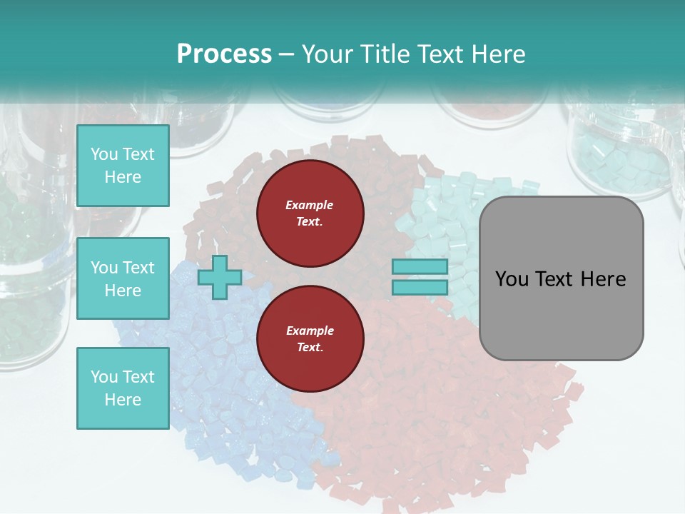 A Bunch Of Different Colored Rocks On A Table PowerPoint Template