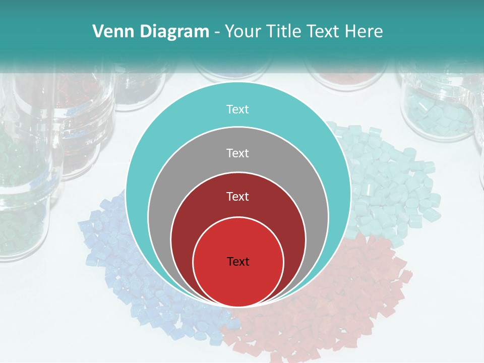 A Bunch Of Different Colored Rocks On A Table PowerPoint Template
