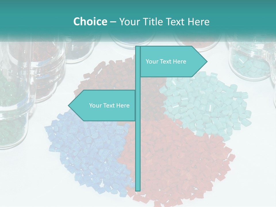 A Bunch Of Different Colored Rocks On A Table PowerPoint Template