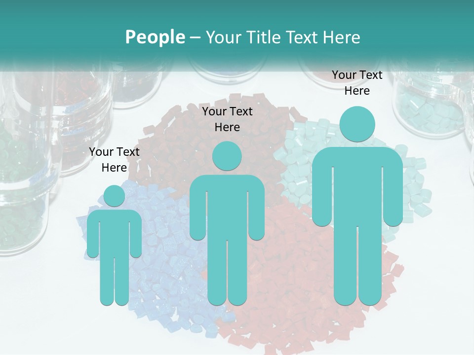 A Bunch Of Different Colored Rocks On A Table PowerPoint Template