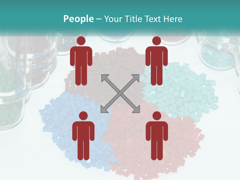 A Bunch Of Different Colored Rocks On A Table PowerPoint Template