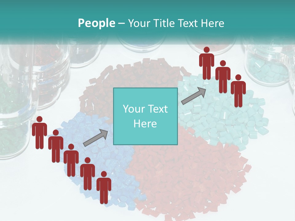 A Bunch Of Different Colored Rocks On A Table PowerPoint Template