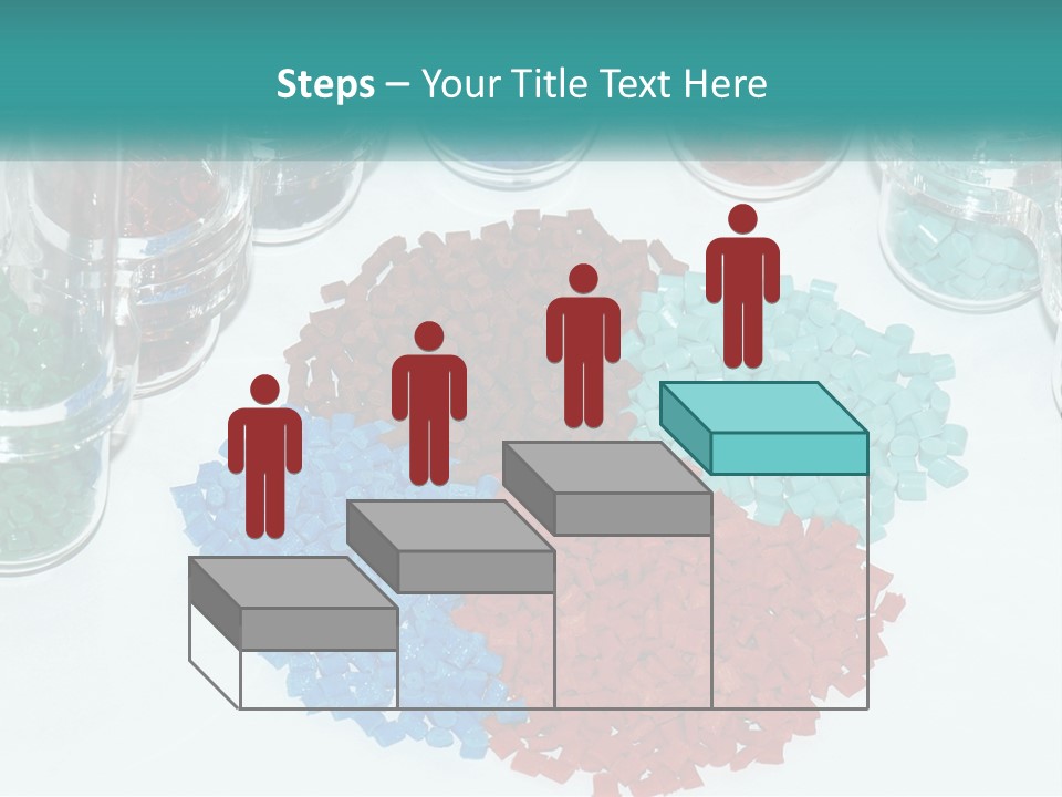 A Bunch Of Different Colored Rocks On A Table PowerPoint Template