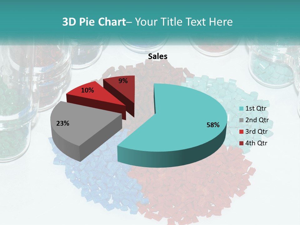 A Bunch Of Different Colored Rocks On A Table PowerPoint Template