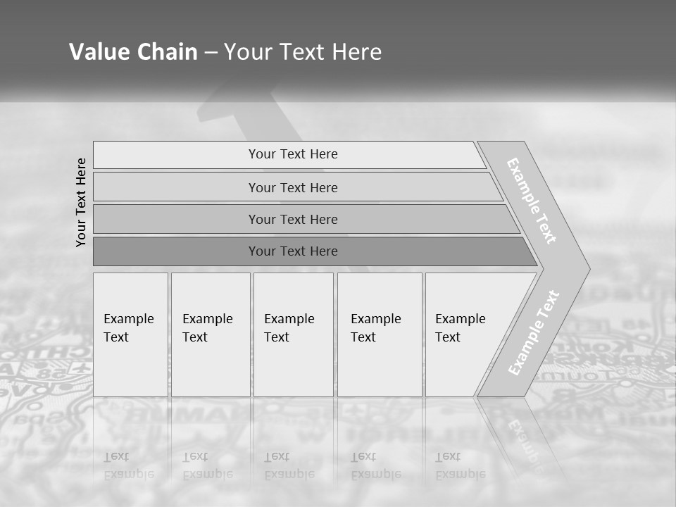 A Black And White Photo Of A Push Button On A Map PowerPoint Template