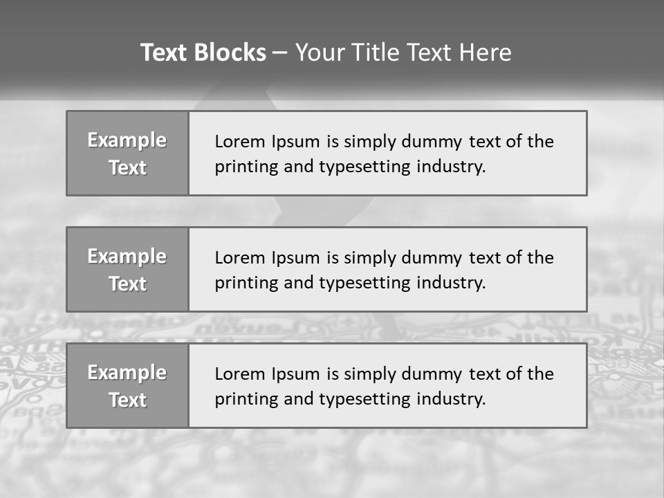 A Black And White Photo Of A Push Button On A Map PowerPoint Template