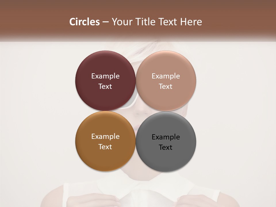 A Woman With White Hair And Sunglasses On Her Face PowerPoint Template