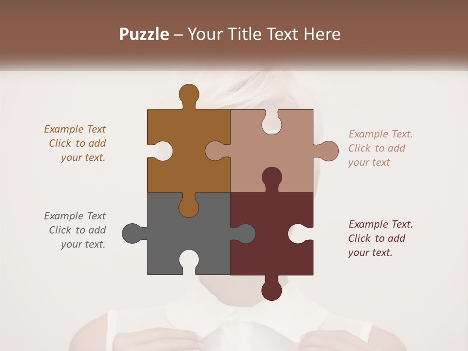 A Woman With White Hair And Sunglasses On Her Face PowerPoint Template