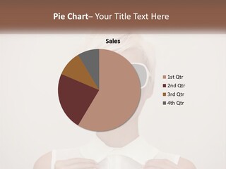 A Woman With White Hair And Sunglasses On Her Face PowerPoint Template