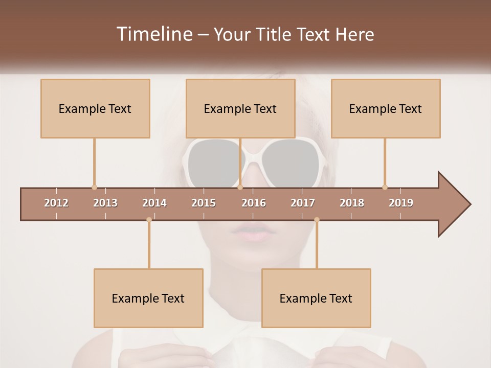 A Woman With White Hair And Sunglasses On Her Face PowerPoint Template