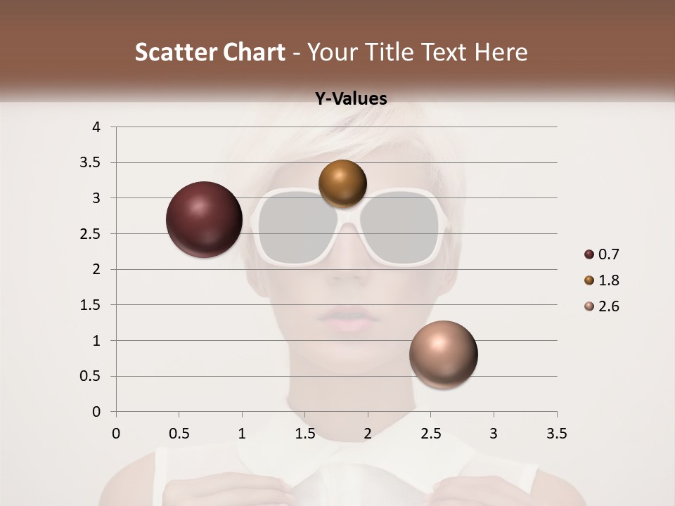 A Woman With White Hair And Sunglasses On Her Face PowerPoint Template