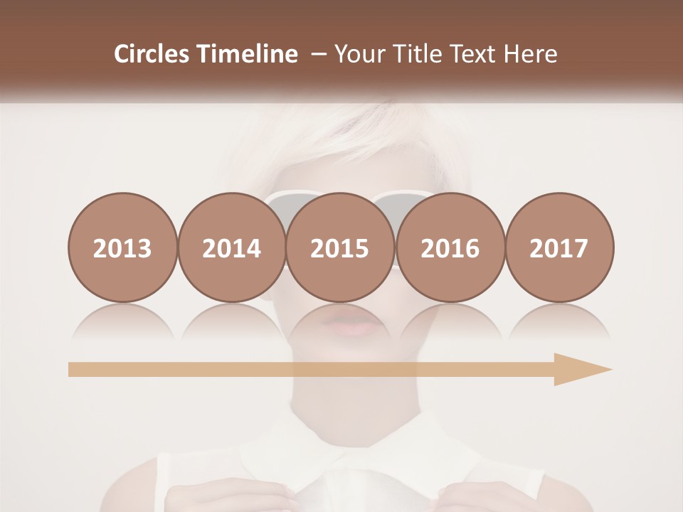 A Woman With White Hair And Sunglasses On Her Face PowerPoint Template