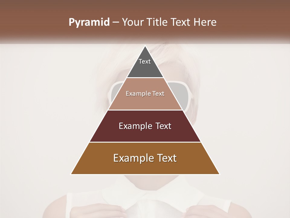 A Woman With White Hair And Sunglasses On Her Face PowerPoint Template