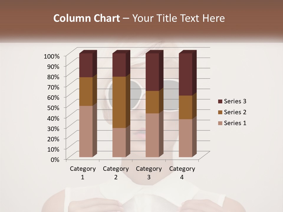 A Woman With White Hair And Sunglasses On Her Face PowerPoint Template