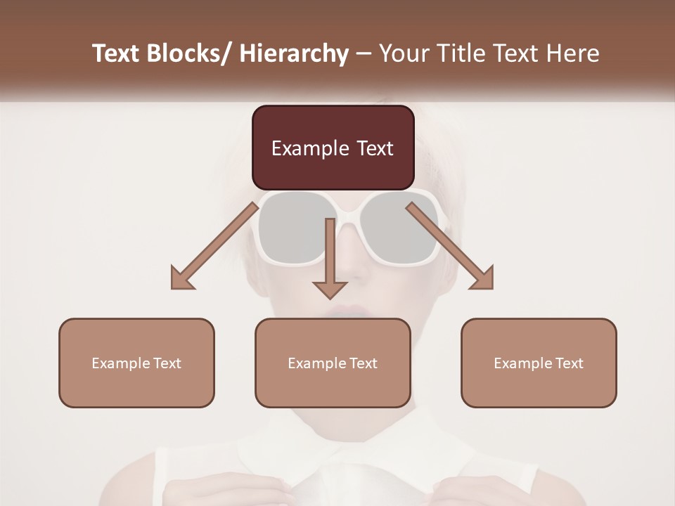 A Woman With White Hair And Sunglasses On Her Face PowerPoint Template