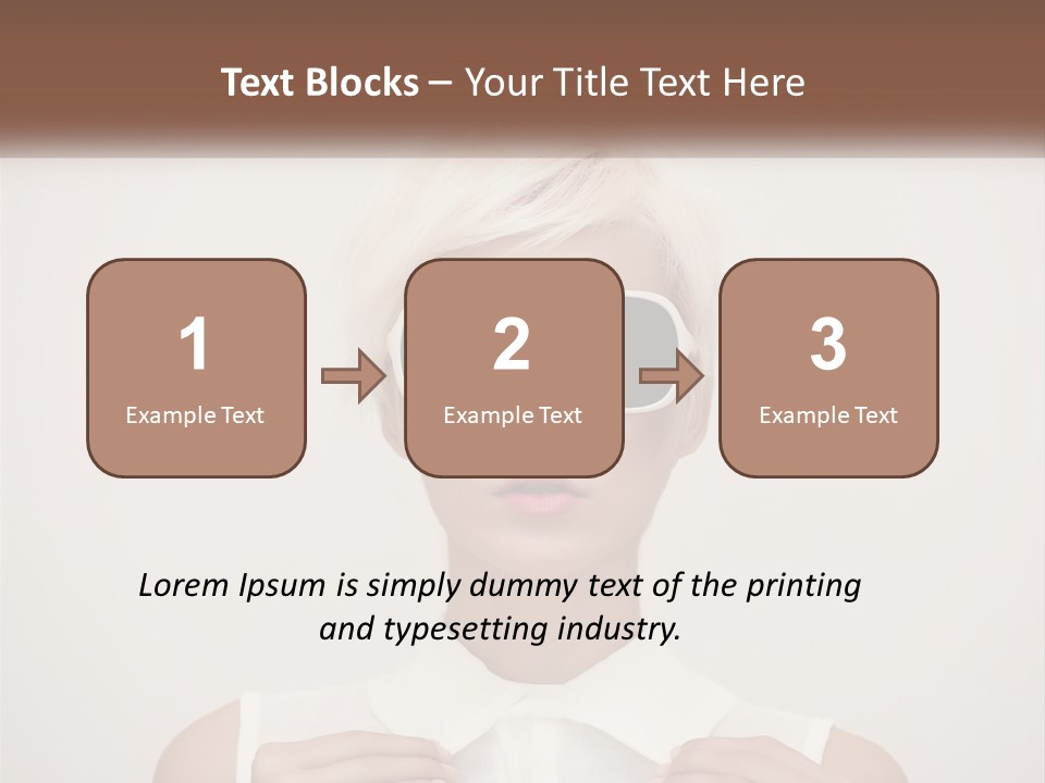 A Woman With White Hair And Sunglasses On Her Face PowerPoint Template