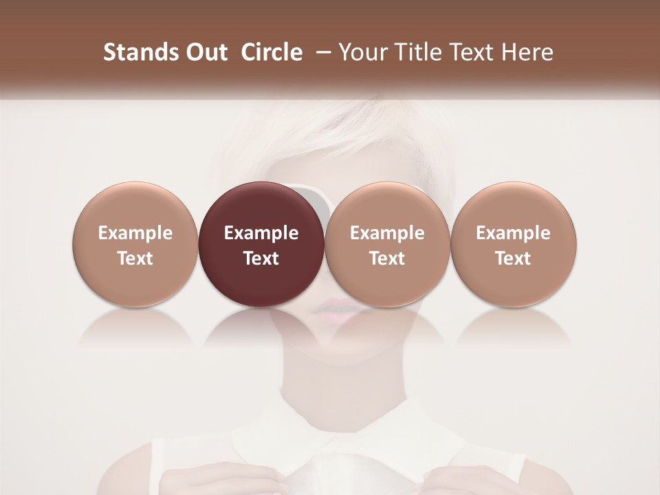 A Woman With White Hair And Sunglasses On Her Face PowerPoint Template