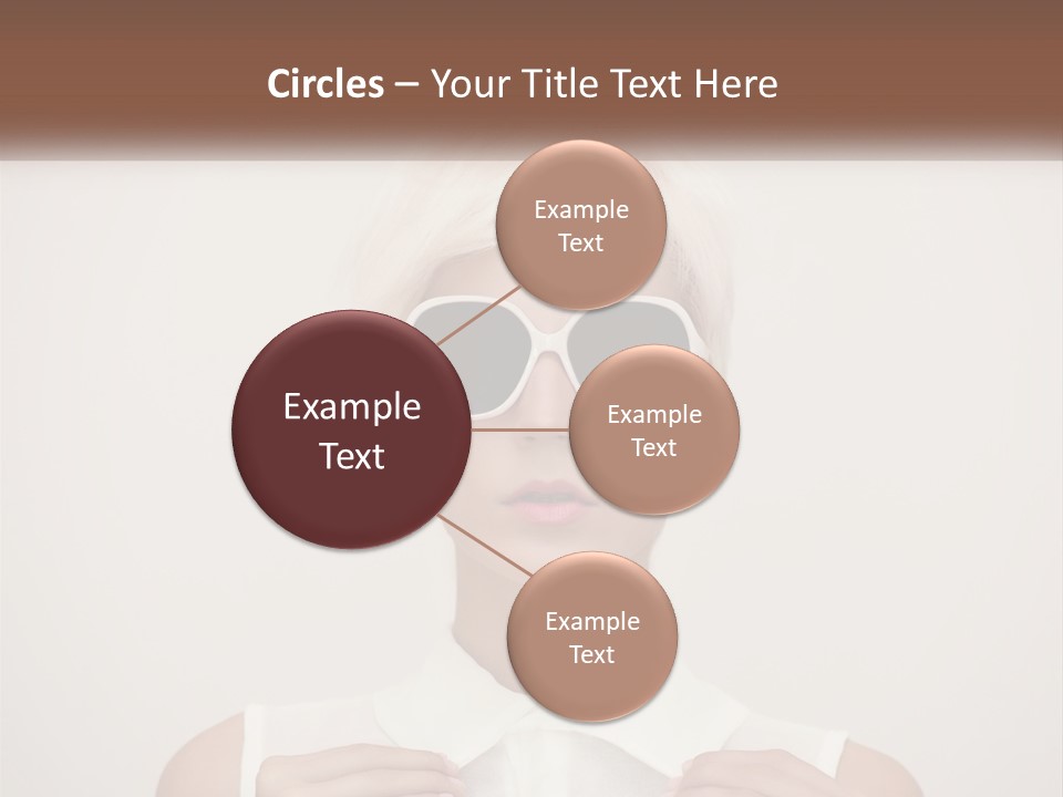 A Woman With White Hair And Sunglasses On Her Face PowerPoint Template