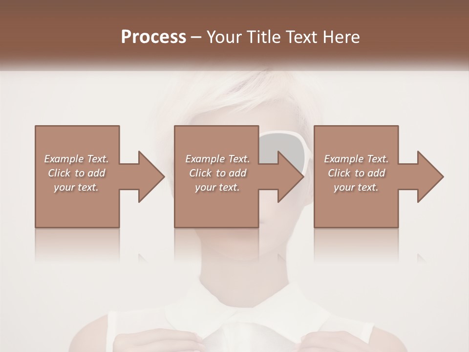 A Woman With White Hair And Sunglasses On Her Face PowerPoint Template