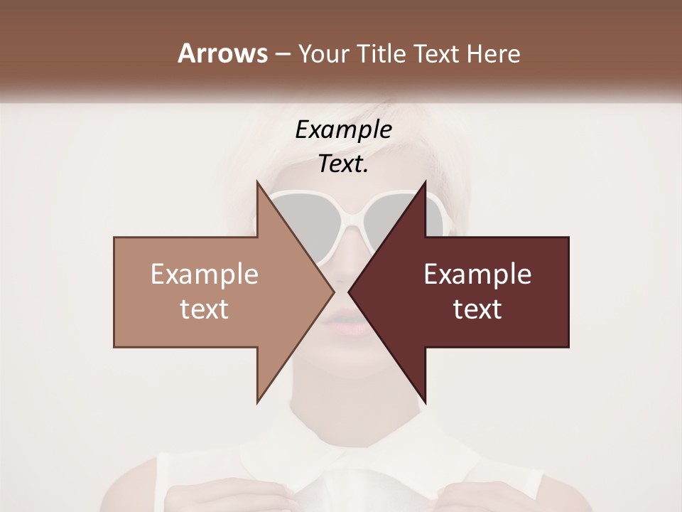 A Woman With White Hair And Sunglasses On Her Face PowerPoint Template