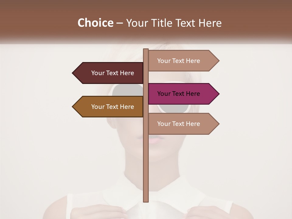 A Woman With White Hair And Sunglasses On Her Face PowerPoint Template
