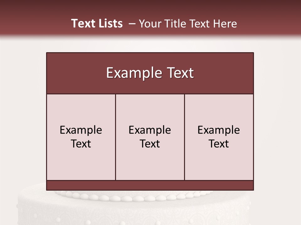 A Wedding Cake With A Bride And Groom On Top Of It PowerPoint Template