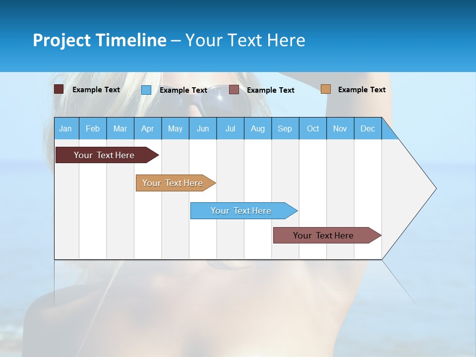 A Woman In Sunglasses Holding Up A Sign PowerPoint Template