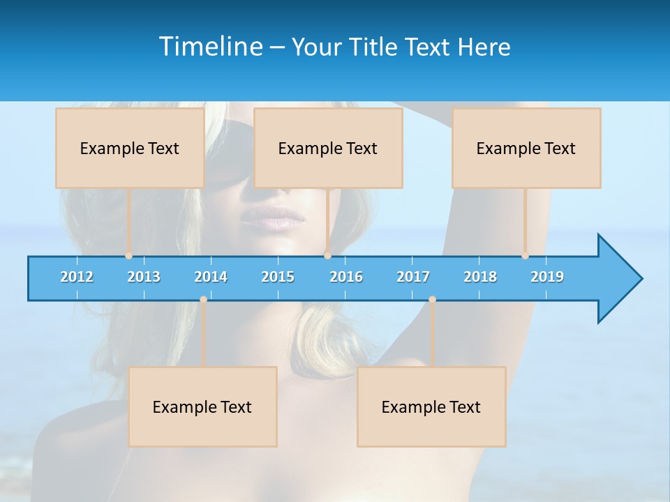 A Woman In Sunglasses Holding Up A Sign PowerPoint Template