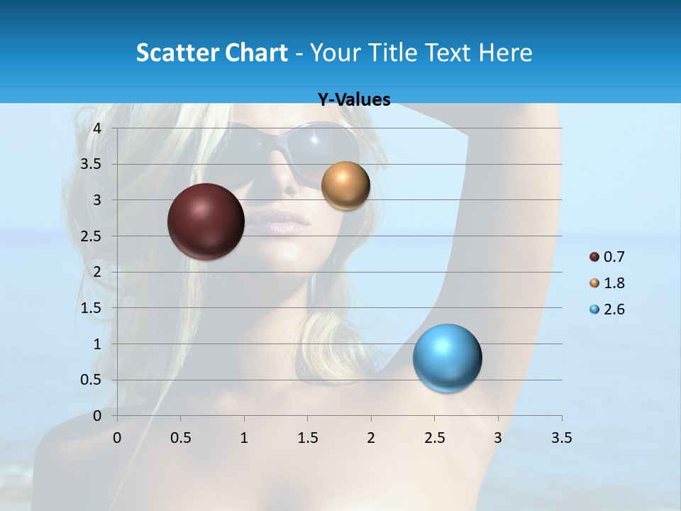 A Woman In Sunglasses Holding Up A Sign PowerPoint Template