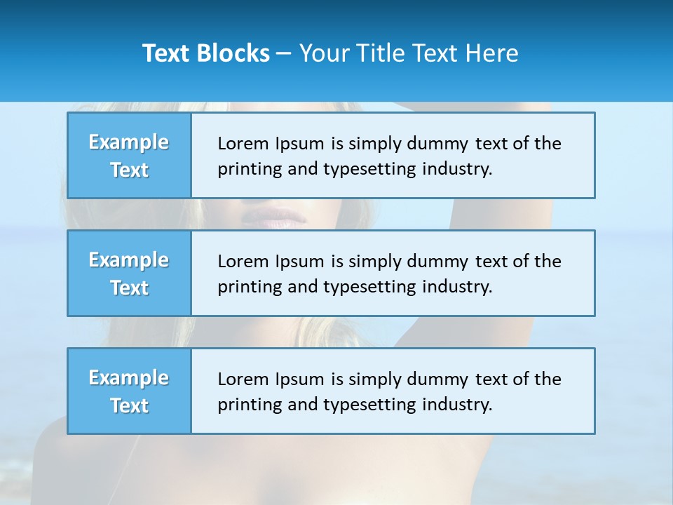 A Woman In Sunglasses Holding Up A Sign PowerPoint Template