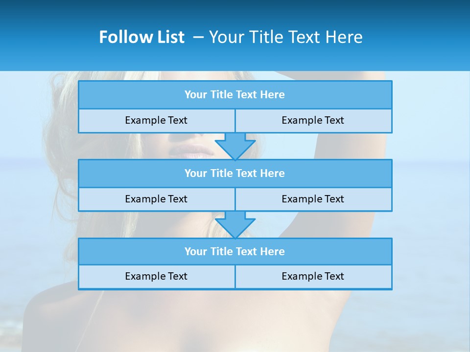 A Woman In Sunglasses Holding Up A Sign PowerPoint Template