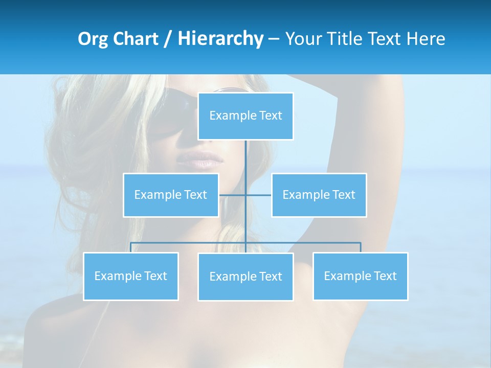 A Woman In Sunglasses Holding Up A Sign PowerPoint Template