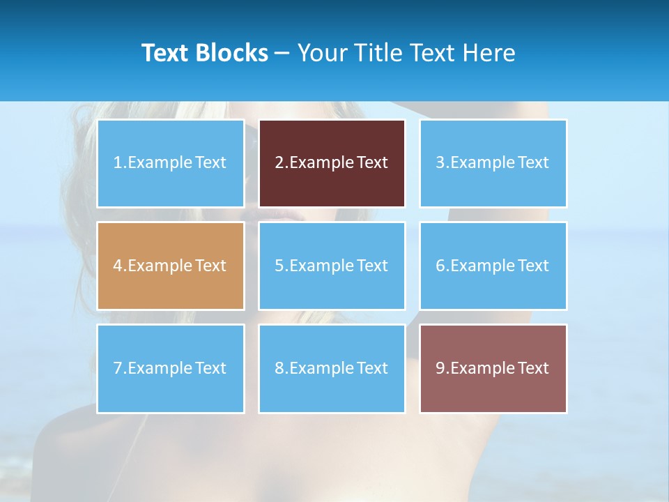 A Woman In Sunglasses Holding Up A Sign PowerPoint Template