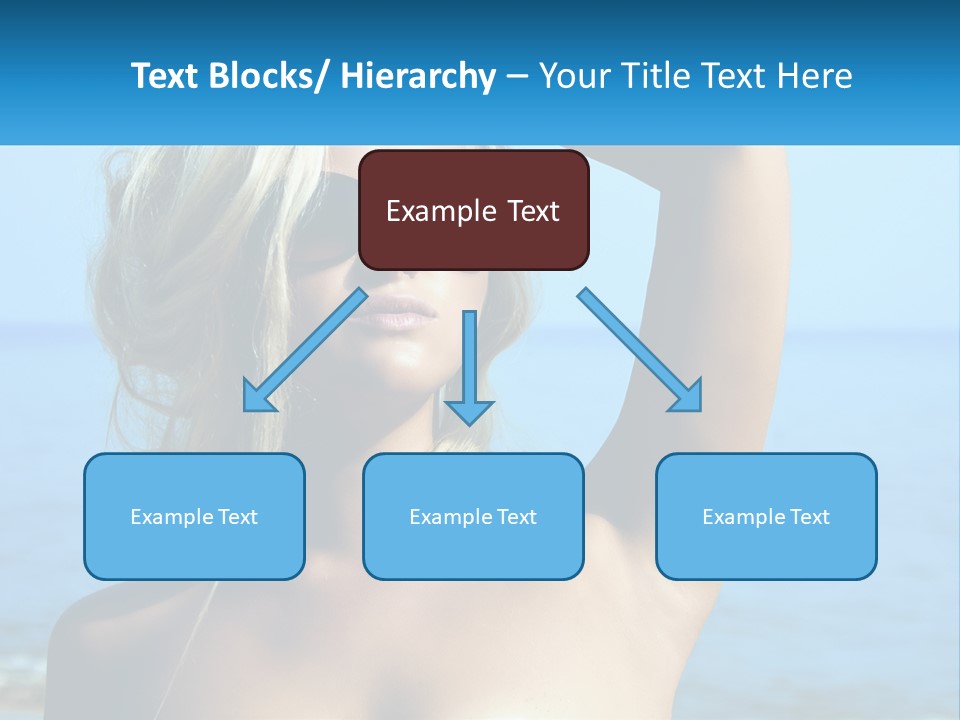 A Woman In Sunglasses Holding Up A Sign PowerPoint Template