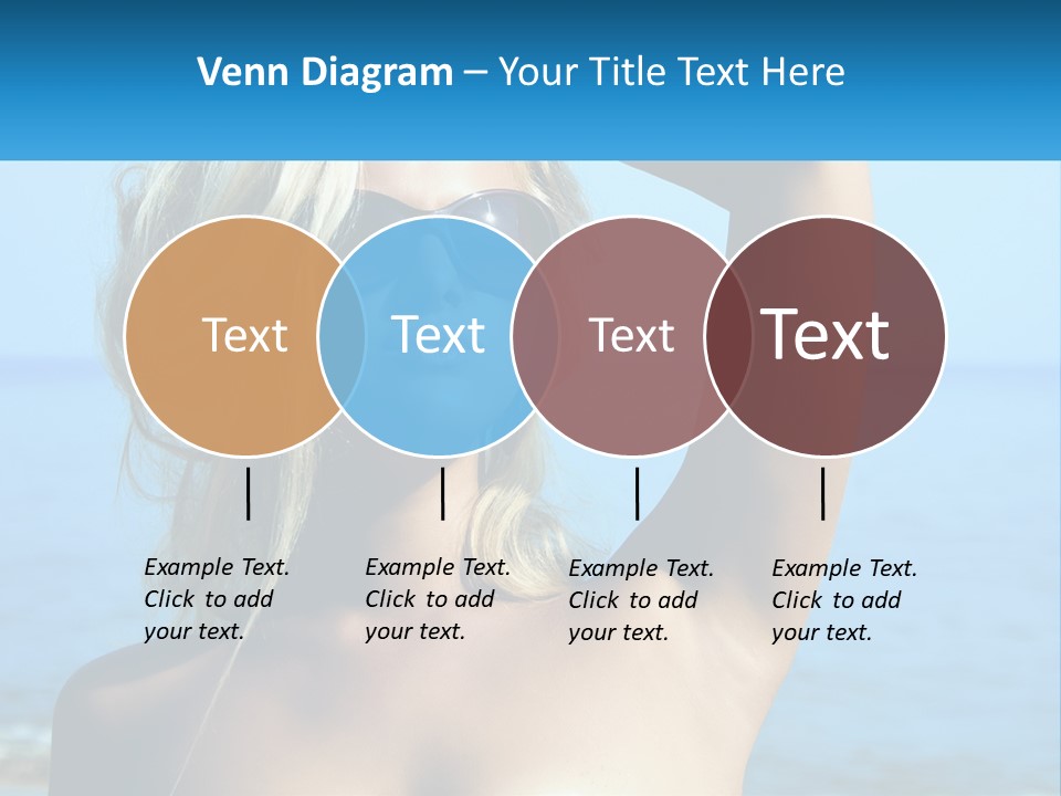 A Woman In Sunglasses Holding Up A Sign PowerPoint Template