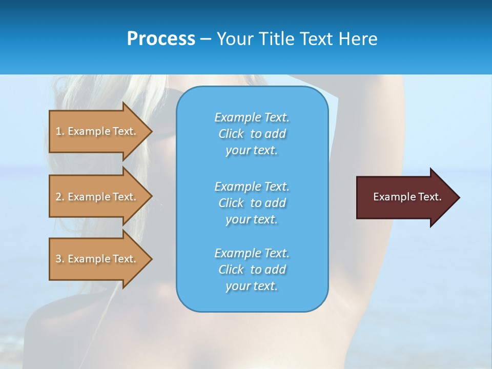 A Woman In Sunglasses Holding Up A Sign PowerPoint Template