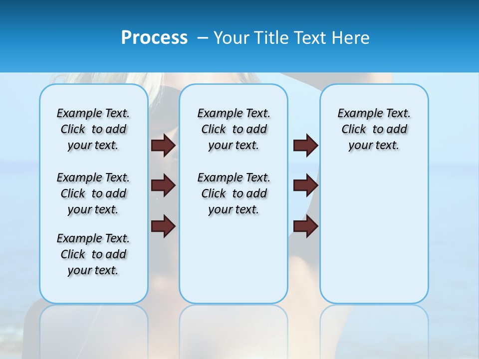 A Woman In Sunglasses Holding Up A Sign PowerPoint Template