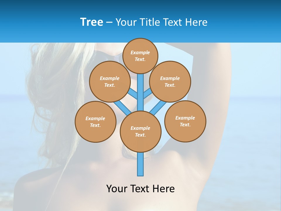 A Woman In Sunglasses Holding Up A Sign PowerPoint Template