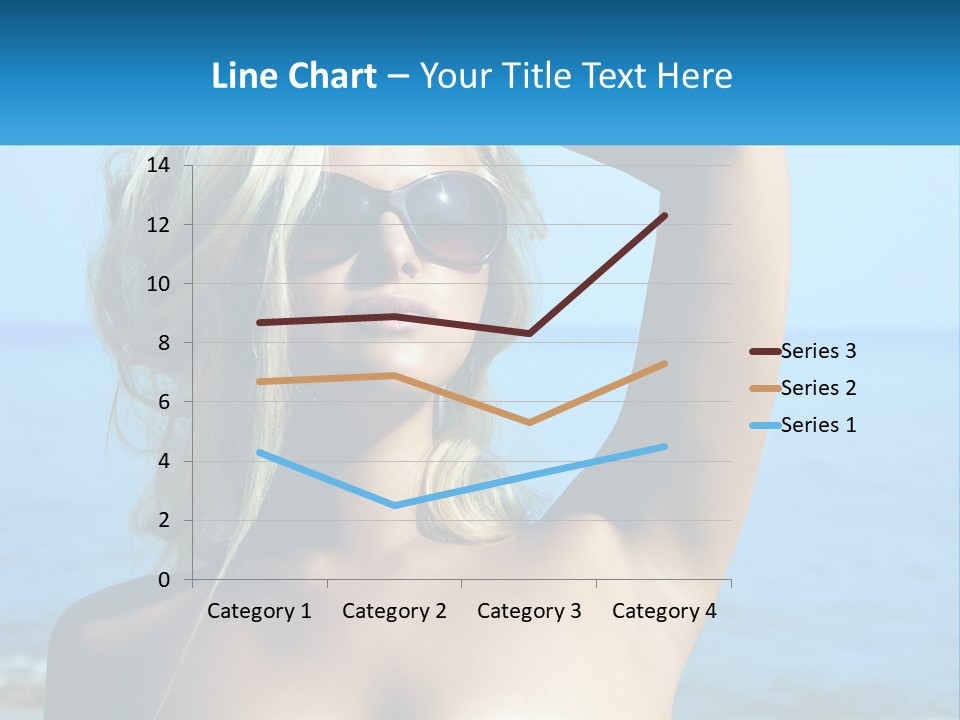 A Woman In Sunglasses Holding Up A Sign PowerPoint Template