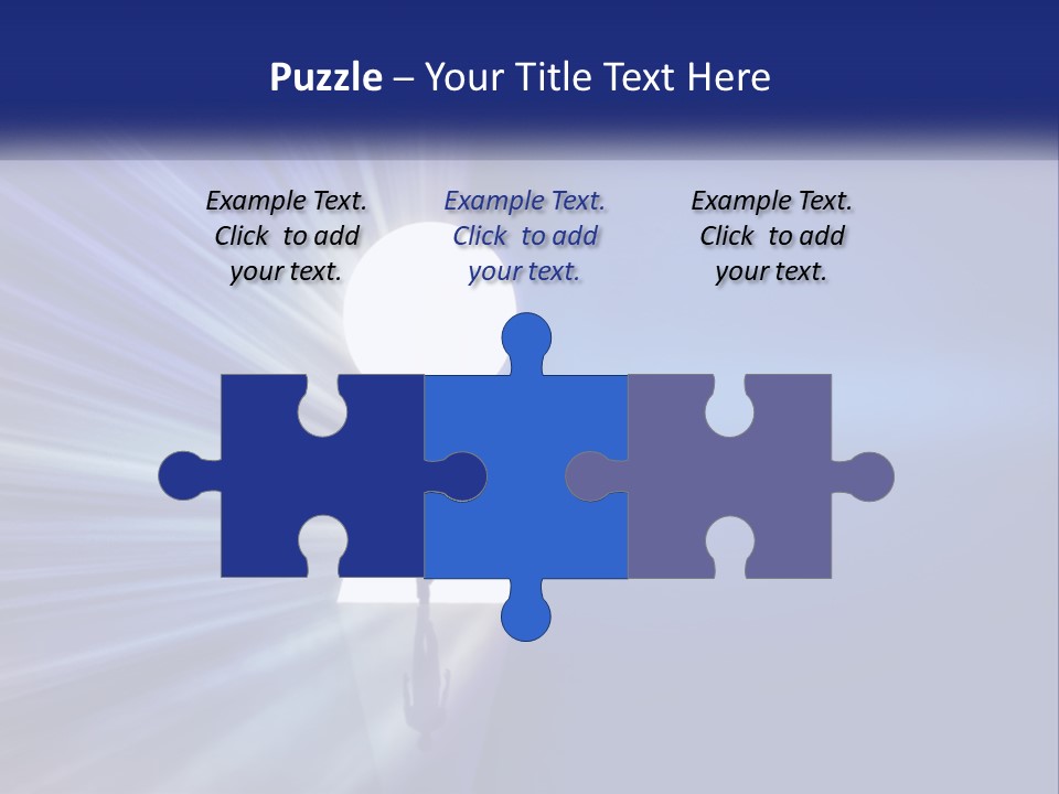 A Man Standing In Front Of A Keyhole Powerpoint Presentation PowerPoint Template