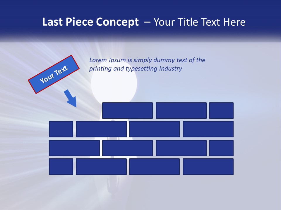 A Man Standing In Front Of A Keyhole Powerpoint Presentation PowerPoint Template