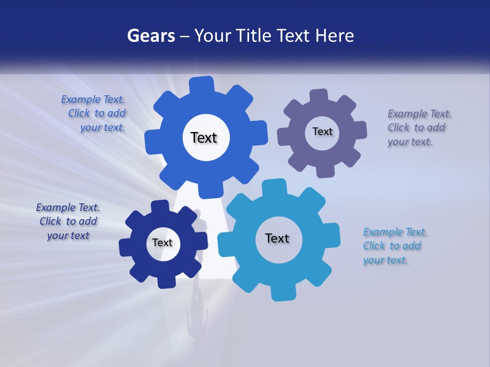 A Man Standing In Front Of A Keyhole Powerpoint Presentation PowerPoint Template