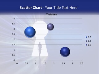 A Man Standing In Front Of A Keyhole Powerpoint Presentation PowerPoint Template