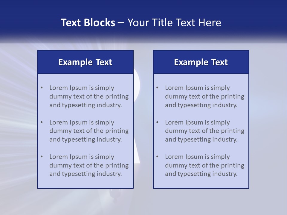 A Man Standing In Front Of A Keyhole Powerpoint Presentation PowerPoint Template